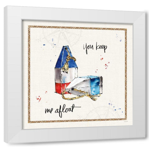 Coastal Buoys VI White Modern Wood Framed Art Print by Tavoletti, Anne