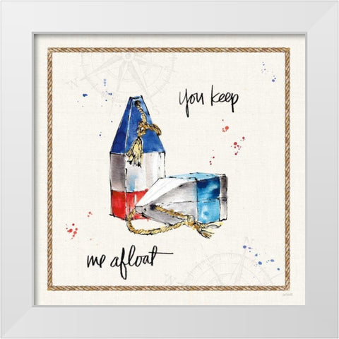 Coastal Buoys VI White Modern Wood Framed Art Print by Tavoletti, Anne