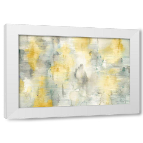 Summer Shower v2 Crop White Modern Wood Framed Art Print by Nai, Danhui