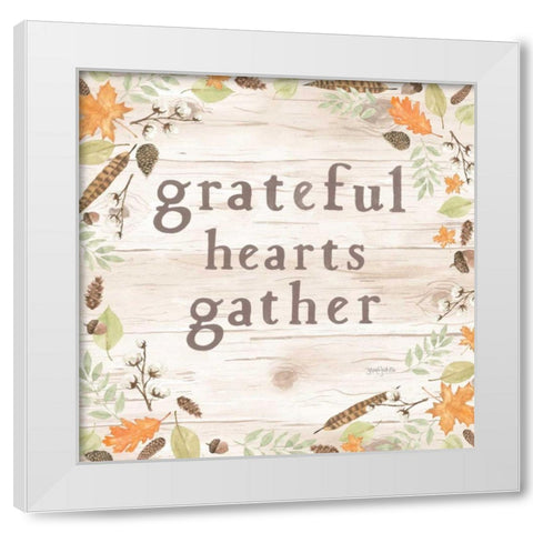 Autumn Offerings I Light Grateful White Modern Wood Framed Art Print by Jackson, Jenaya