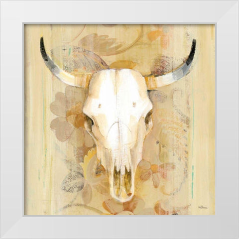 Hers Crop White Modern Wood Framed Art Print by Hristova, Albena