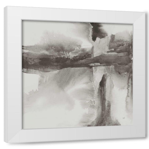 Gray Tones II White Modern Wood Framed Art Print by Paschke, Chris