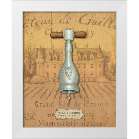 Antique Corkscrew III Yellow White Modern Wood Framed Art Print by Brissonnet, Daphne