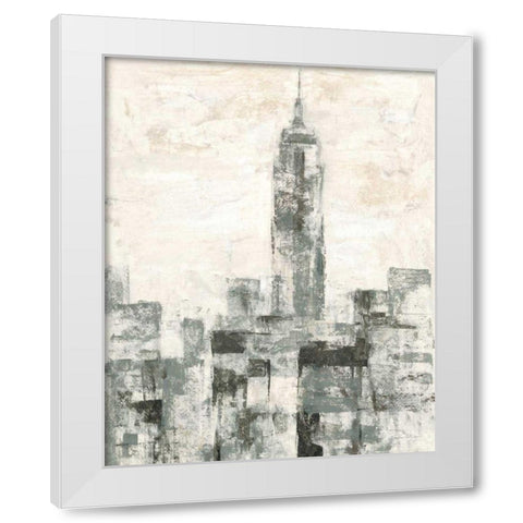 Manhattan Neutral II Crop White Modern Wood Framed Art Print by Vassileva, Silvia