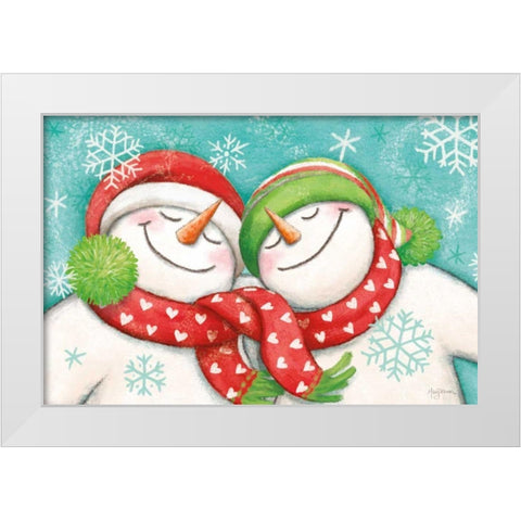 Let it Snow II White Modern Wood Framed Art Print by Urban, Mary