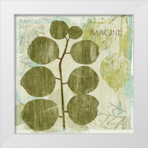 Woodland Thoughts I White Modern Wood Framed Art Print by Mullan, Michael
