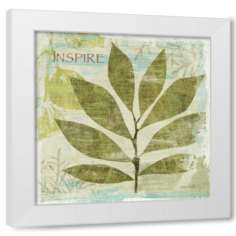 Woodland Thoughts II White Modern Wood Framed Art Print by Mullan, Michael