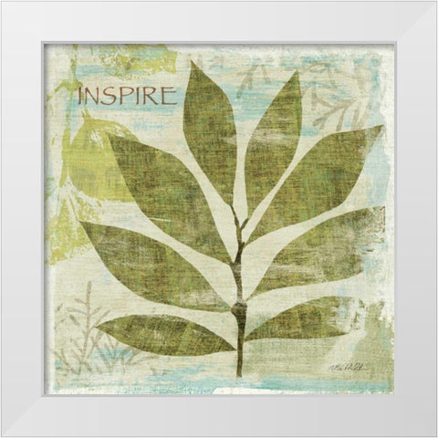 Woodland Thoughts II White Modern Wood Framed Art Print by Mullan, Michael
