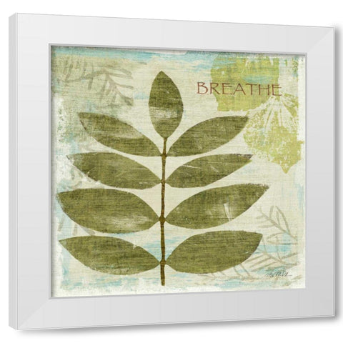 Woodland Thoughts IV White Modern Wood Framed Art Print by Mullan, Michael