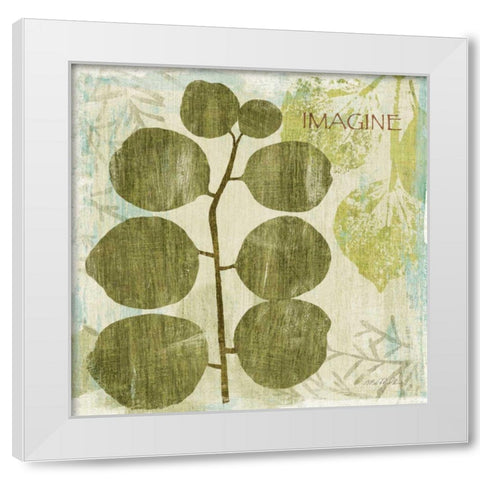 Woodland Thoughts I White Modern Wood Framed Art Print by Mullan, Michael