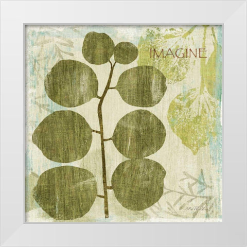 Woodland Thoughts I White Modern Wood Framed Art Print by Mullan, Michael