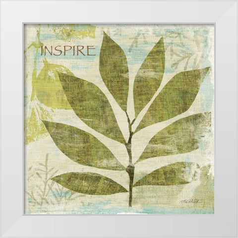 Woodland Thoughts II White Modern Wood Framed Art Print by Mullan, Michael