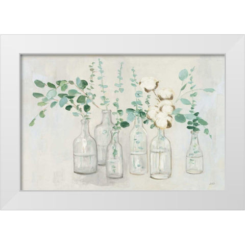 Summer Cuttings III v2 White Modern Wood Framed Art Print by Purinton, Julia