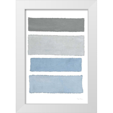 Painted Weaving I on White v2 White Modern Wood Framed Art Print by Rhue, Piper