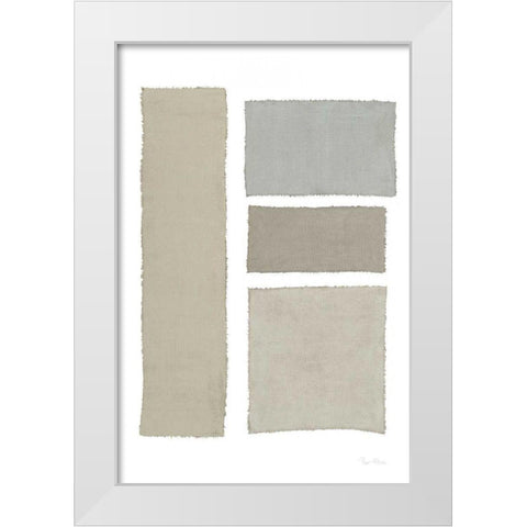 Painted Weaving III on White v2 White Modern Wood Framed Art Print by Rhue, Piper