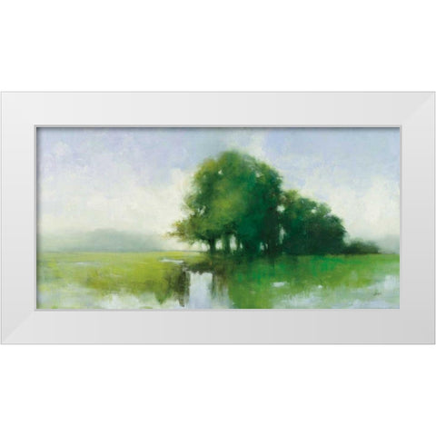 River Romance White Modern Wood Framed Art Print by Purinton, Julia