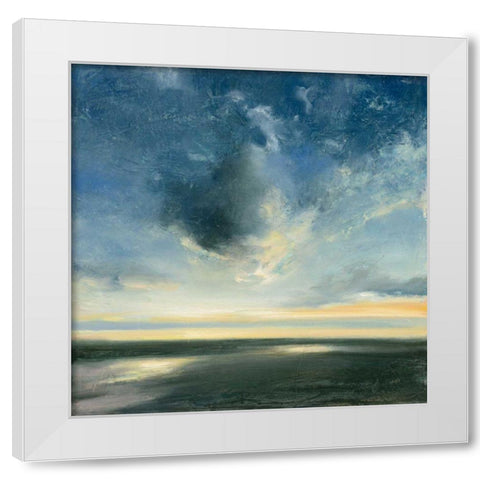 Coastal Sunrise White Modern Wood Framed Art Print by Purinton, Julia