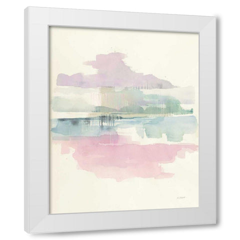 Lifting Fog White Modern Wood Framed Art Print by Schick, Mike