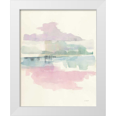 Lifting Fog White Modern Wood Framed Art Print by Schick, Mike