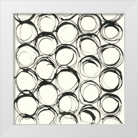Graphics IX White Modern Wood Framed Art Print by Paschke, Chris