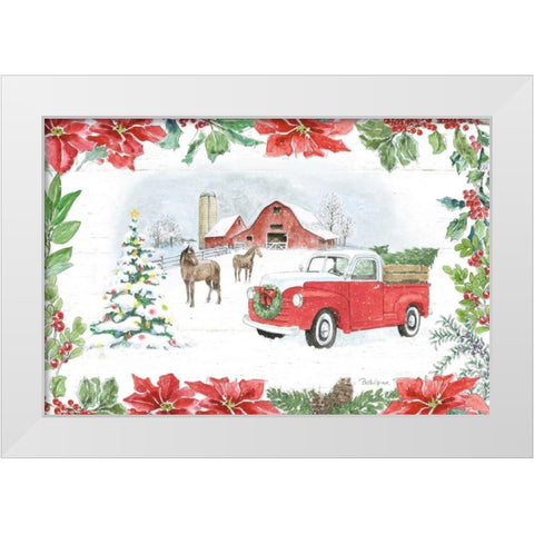 Farmhouse Holidays I White Modern Wood Framed Art Print by Grove, Beth