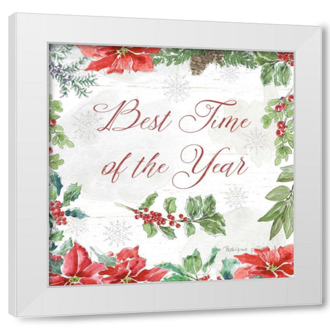 Farmhouse Holidays III White Modern Wood Framed Art Print by Grove, Beth