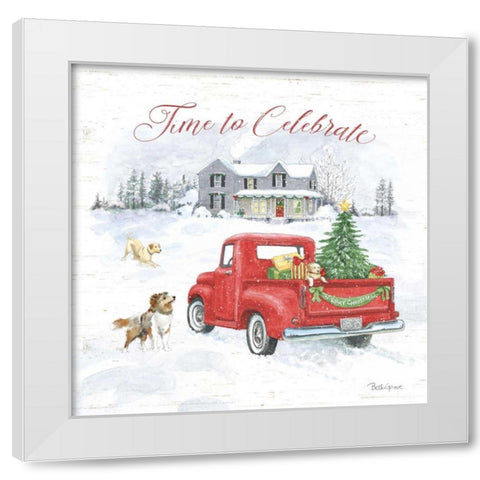Farmhouse Holidays VIII White Modern Wood Framed Art Print by Grove, Beth