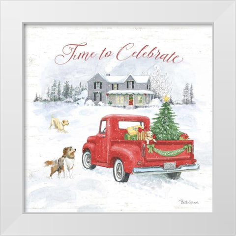 Farmhouse Holidays VIII White Modern Wood Framed Art Print by Grove, Beth