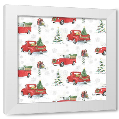 Farmhouse Holidays Step 01 White Modern Wood Framed Art Print by Grove, Beth