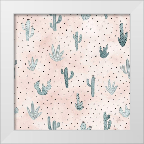 World Traveler Pattern XIII White Modern Wood Framed Art Print by Marshall, Laura