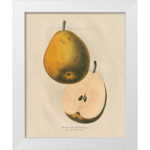 Tournay v2 White Modern Wood Framed Art Print by Wild Apple Portfolio