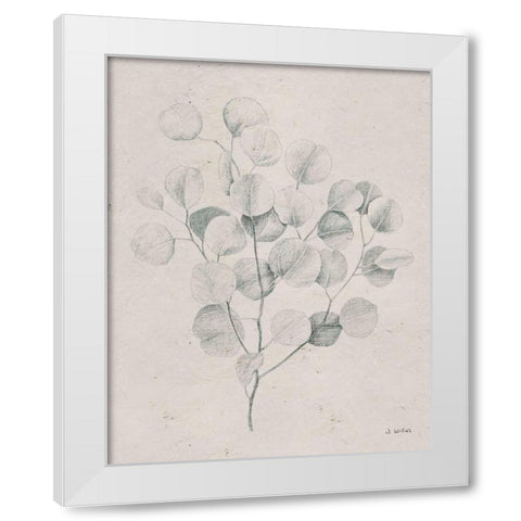 Soft Summer Sketches II White Modern Wood Framed Art Print by Wiens, James