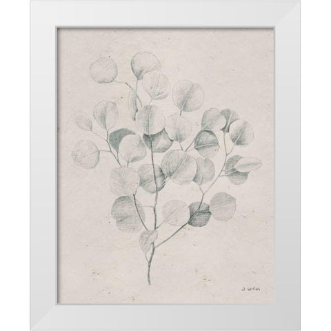 Soft Summer Sketches II White Modern Wood Framed Art Print by Wiens, James