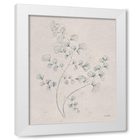 Soft Summer Sketches IV White Modern Wood Framed Art Print by Wiens, James