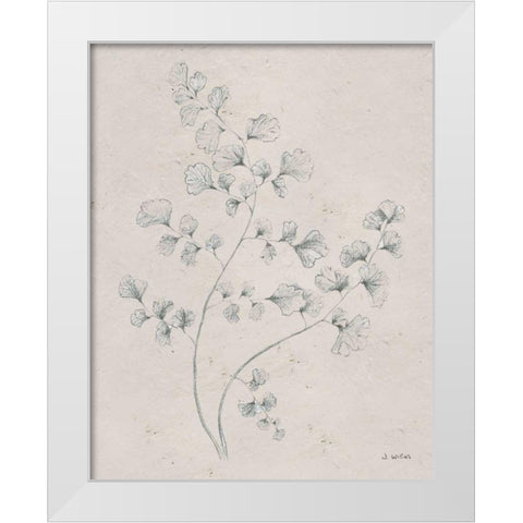 Soft Summer Sketches IV White Modern Wood Framed Art Print by Wiens, James