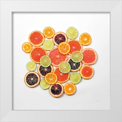 Sunny Citrus II Crop White Modern Wood Framed Art Print by Bradley, Felicity