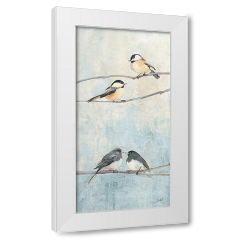 Hanging Out I White Modern Wood Framed Art Print by Purinton, Julia