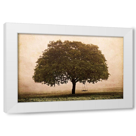 The Hopeful Oak White Modern Wood Framed Art Print by Van Swearingen, Debra