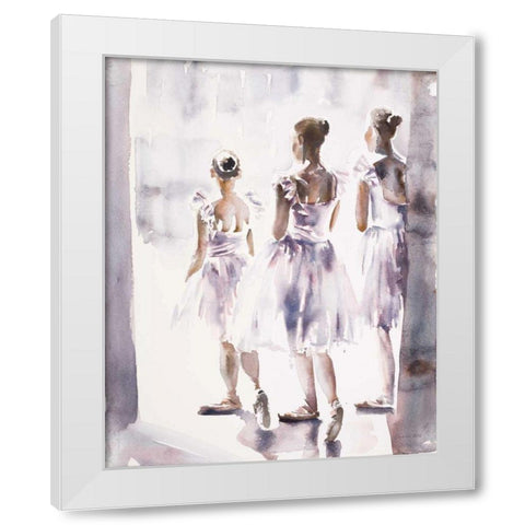 In The Wings White Modern Wood Framed Art Print by Valle, Aimee Del