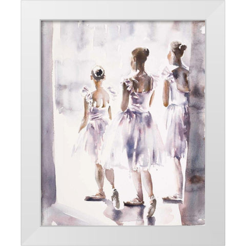 In The Wings White Modern Wood Framed Art Print by Valle, Aimee Del