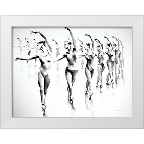Rehearsal White Modern Wood Framed Art Print by Valle, Aimee Del