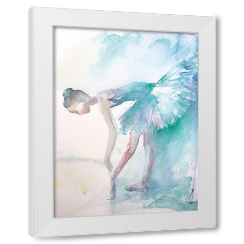 Pointe Shoes White Modern Wood Framed Art Print by Valle, Aimee Del