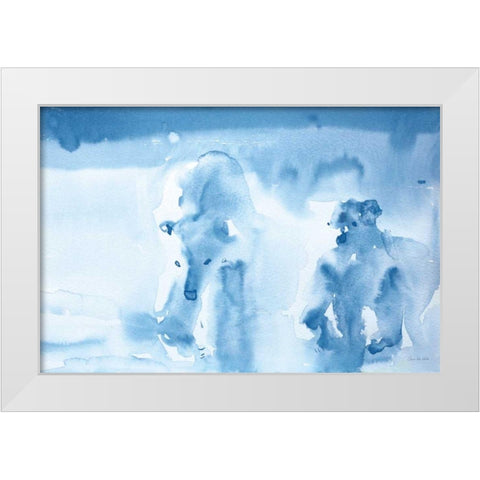 Ice Bears White Modern Wood Framed Art Print by Valle, Aimee Del
