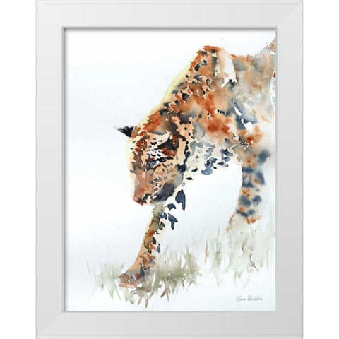 Slowly Does It White Modern Wood Framed Art Print by Valle, Aimee Del