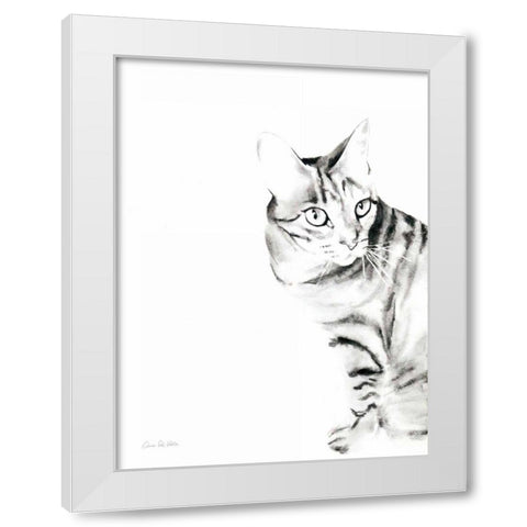 Sadie White Modern Wood Framed Art Print by Valle, Aimee Del
