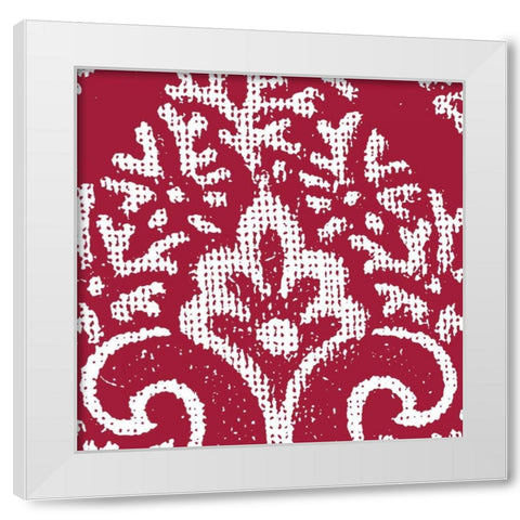 Boho Bright V White Modern Wood Framed Art Print by Wild Apple Portfolio