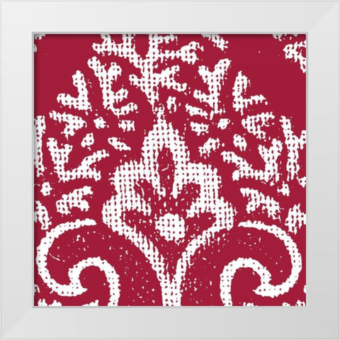 Boho Bright V White Modern Wood Framed Art Print by Wild Apple Portfolio