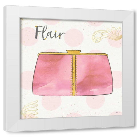 Fashion Blooms II Pink White Modern Wood Framed Art Print by Aiken, Jess