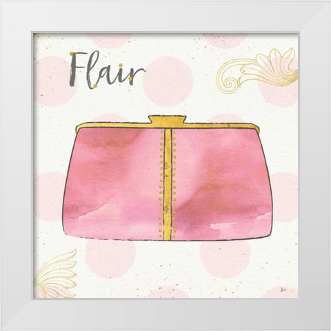 Fashion Blooms II Pink White Modern Wood Framed Art Print by Aiken, Jess