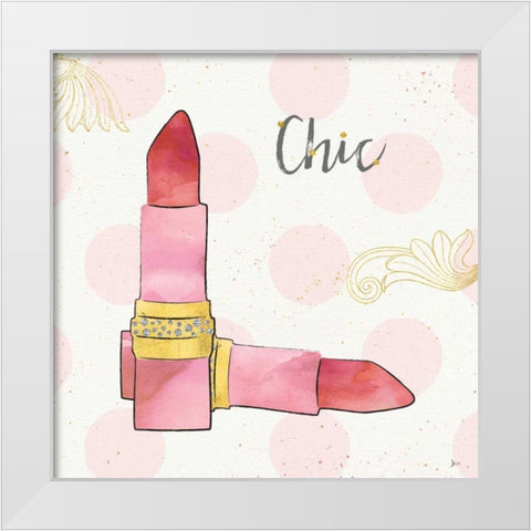 Fashion Blooms III Pink White Modern Wood Framed Art Print by Aiken, Jess